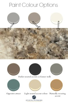 the different shades of paint for walls and floors