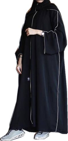 This premium textured black and white obsidian abaya is made from highest quality nidha sweat free fabric Black And White Abaya, White Abaya, Black Hijab, Free Fabric, Classy Outfits, Daily Wear, Black And White, Fabric, How To Wear