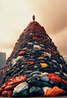 Free Photo | Person on the top of rubbish tower Blog Video, Etsy Business, On The Top, Self Help