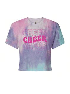 Show Your Cheer Spirit: Perfect for cheerleaders, cheer moms, and fans alike, our designs capture the energy and excitement of cheerleading. Whether you're on the sidelines or center stage, express your cheer pride with style. Cheer On with Style: From pom poms to spirit slogans, our apparel is designed to celebrate the cheer community. Durable and comfortable, these pieces are perfect for practice, competitions, or just showing your support.



Our cropped t-shirt features a crewneck and short Graphic Tee T-shirt For Cheerleading, Team-colored Crew Neck T-shirt For Cheerleading, Crew Neck T-shirt With Sublimation Print For Cheerleading, Multicolor Short Sleeve Top With Team Name, Summer Cheerleading Tops With School Spirit Style, School Spirit Tops For Summer Cheerleading, Multicolor Cotton Tops With Team Name, Multicolor Team Name Short Sleeve Top, Summer School Spirit Tops For Cheerleading