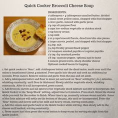 the recipe for this soup is in english