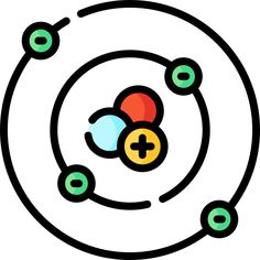 an image of a circle with circles and dots on the center, surrounded by smaller circles