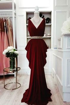 Prom Dress Burgundy, Dresses Burgundy, Burgundy Evening Dress, Burgundy Prom, Prom Dresses Simple, Custom Bridesmaid Dress, Prom Dresses 2017, Prom Dresses 2020, Burgundy Prom Dress