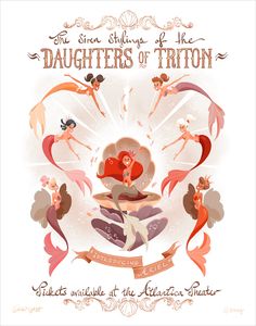 the cover art for daughters of triton