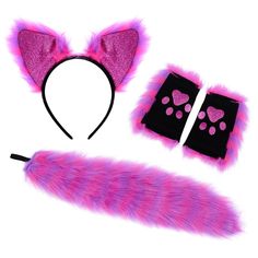 PRICES MAY VARY. The Cosplay Costume include: You will receive：1 x plush faux fur wolf fox Tail; 1 x faux cat ear hair band headband; 1 pair of fingerless plush glitter claw gloves. Fine Material: Cute Halloween cosplay costume is made of quality faux fur, cozy and soft, feel skin-friendly and realistic, suitable adults to wear at dress up parties. Exquisite Design: This Halloween accessory set can be dressed up as fox, wolf, cat and other sexy and cute images, making you more charming in the cr Claw Gloves, Paw Gloves, Fox Costume, Fox Tail, Accessories Ear, Dressup Party, Fluffy Cat, Halloween Accessories, Ear Headbands