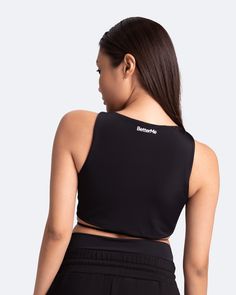 We dare you to blend into the crowd with the Sexy Front-Tie Support Top. Jokes! There’s no blending in with this top, but we’ve got a feeling blending in will be your last priority. Stand out and look good while doing it with this statement piece in your lineup. Black Tops With Built-in Bra For Club, Black Athleisure Tops With Built-in Bra, Black Cropped Tops For Club, Sporty Black Tops With Built-in Bra, Edgy Tops With Built-in Bra For Night Out, Black Crop Top For Club, Sporty Sleeveless Crop Top For Night Out, Black Top With Built-in Bra For Club, Black Club Tops With Built-in Bra