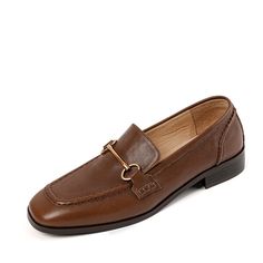 These loafers are designed in a timeless, minimal silhouette, so you'll be sure to wear them often. Made from soft leather, soft bottom that ensure all-day comfort. Wear yours with tailoring and denim alike. Color: Coffee/BlackMaterial: CowhideLining: Genuine LeatherInsole: CowhideSole: RubberHeels: 3Cm/1.18"Weight: 0.22kg Each Shoes Production Time: About 5-7 days (Any exceptional case will email you, Please pay attention to your email left) Shipping Time: Free Shipping To most locations, deliv 2024 Wardrobe, Coffee Black, Color Coffee, Comfort Wear, Leather Texture, Pig Skin, Black Coffee, Loafers For Women, Metal Buckles