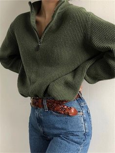 Looks Street Style, Zippered Sweater, Fall Fits, Mode Inspo, Maxi Skirts, 가을 패션, Outfit Inspo Fall, Inspiration Mode, Mode Vintage