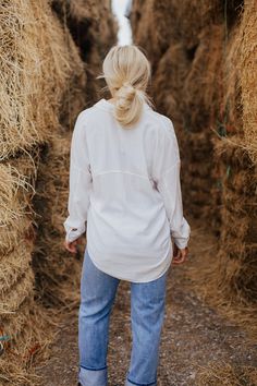 Slip into The Owens and hit the rodeo circuit in style! Our oversized white button down shirt has all the right details for a fashionable (and fun!) look. Whether it's for a night on the dance floor or a night on the ranch, The Owens is ready to make a statement! Paired with The Sissy black pants White Button Down Shirt, On The Dance Floor, White Button Down, Curvy Dress, Heritage Collection, The Ranch, The Dance, Dance Floor, Bottoms Pants