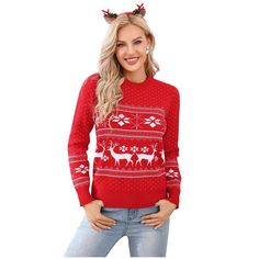 Soft & Warm Fabric: Our ugly Christmas sweater for women, men, and children are crafted from premium fabric that is soft, warm, and stretchable. Holiday Long Sleeve Cozy Sweater, Cozy Long Sleeve Holiday Sweater, Cozy Winter Holiday Sweater, Christmas Crew Neck Knit Sweater, Christmas Crew Neck Knit Top, Cozy Christmas Sweater With Crew Neck, Cozy Christmas Crew Neck Sweater, Christmas Knit Crew Neck Top, Cozy Crew Neck Holiday Sweater