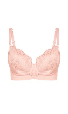 Level up your lingerie game with the Alexis Contour Longline Bra! Sweet and sophisticated in a dainty blush hue, you'll be sure to make an impression. Not only does it look great, but this bra is also designed with features to properly support your bust while still feeling comfortable - adjustable shoulder straps and underwire are perfect for finding that just-right fit. The mesh contrast lace, side bust uplifting paneling, stretch mesh back, and triple hook and eye back fastening will make sure Elegant Pink Nursing Bra With Built-in Bra, Elegant Pink Nursing Bra With Removable Pads, Elegant Fitted Pink Nursing Bra, Elegant Pink Underwire Nursing Bra, Pink Full Coverage Nursing Bra With Padded Cups, Full Cup Pink Nursing Bra With Padded Cups, Pink Nursing Bra With Medium Bust Support, Pink Full Cup Nursing Bra With Padded Cups, Pink Push-up Nursing Bra With Medium Support