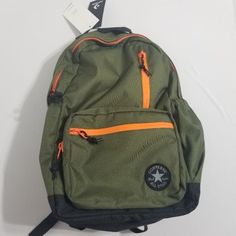 Converse Backpack New With Tag Color: Green Orange 2 For 85 Add 2 Items That Read "2 For 85" To Your Bundle And Send An Offer It Will Be Accepted For 99! (Note Each Listing Is One Item) Offers, Bundles, Bundle Offers, And Counter Offers Welcomed! Please Use Offer Button. Location: 10bm5 Casual Orange Backpack Bag, Functional Orange Backpack For School, Orange Bags For Back To School, Orange Everyday Backpack With Adjustable Strap, Orange Backpack With Adjustable Strap For Everyday Use, Orange Backpack For Daily Use, Orange Travel Bag For Back To School, Casual Orange Backpack, Casual Orange Backpack For Everyday