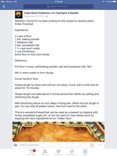 the recipe for baked pie is displayed on an ipad screen, and it appears to be in