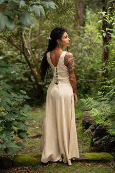 Mysticism Dress – ARYA Clothing Fancy Tie, Nature Designs, Hippie Culture, Tattoo Women, Bohemian Women, Sustainable Style, Wholesale Dress, Themed Outfits, Festival Dress