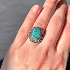 Great Condition. Only Tried On For The Picture. Will Come In Original Packaging. Has A Blue Copper Turquoise Stone With Fun Swirl Sterling Silver Filigree Around The Stone. Size 5. Nickel-free Sterling Silver Turquoise Ring, Nickel-free Blue Turquoise Sterling Silver Ring, Nickel-free Blue Turquoise Ring In Sterling Silver, Blue Turquoise Sterling Silver Ring Stamped 925, Blue Turquoise Ring In Sterling Silver Stamped 925, Blue Turquoise Ring In Sterling Silver, Turquoise Jewelry Stamped 925, Bohemian Blue Turquoise Ring Stamped 925, Sterling Silver Blue Turquoise Ring Gift