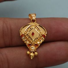 22k Gold Spiritual Jewelry Gift, Traditional Gold Jewelry As A Gift, Traditional Gold Jewelry For Gift, 22k Gold Jewelry With Large Pendant Gift, 22k Gold Large Pendant Jewelry Gift, Handmade Rectangular Jewelry For Festive Occasions, Red Intricate Design Jewelry For Gift, Traditional Yellow Gold Jewelry Gift, Traditional Yellow Gold Jewelry For Gift