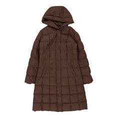 Vintage brown Aspesi Puffer - womens large Fitted Brown Puffer Outerwear, Brown Down Winter Puffer Jacket, Brown Down Puffer Jacket For Winter, Casual Brown Puffer Jacket For Cold Weather, Brown Down Puffer Jacket With Padded Collar, Puffer Fits, Brown Fabric, Vintage Brown, Puffer