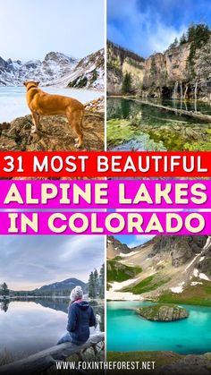 the three most beautiful alpine lakes in colorado