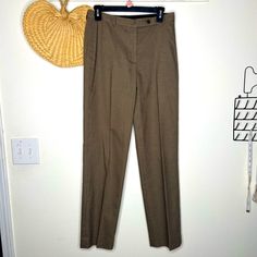 Dkny Trousers, Super Cute Vintage/ Dark Academia Look. Tailored Pants Are Made Of Thick Material For A Very Structured Look. Mid-Rise And Straight Look. Great Used Condition. Size 6 14 In Waist 42 In Long @Heidih22 Closet On Poshmark Is A Curated Boutique For Anyone Who Wants To Make A Statement With Their Style. We Source Quality Pieces Of Clothing, Accessories, And Home Goods That Fit Any Style. We Offer Brand New, Pre-Owned, And True Vintage Clothing That Will Keep You Looking One Of A Kind. Brown Fitted Dress Pants For Spring, Fitted Brown Dress Pants For Spring, Brown Flat Front Pants For Spring, Spring Flat Front Brown Pants, Spring Brown Flat Front Pants, Academia Look, Vintage Dark Academia, Dark Academia Look, Pieces Of Clothing