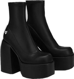 Edgy Fitted High-top Platform Boots, Fitted High-top Platform Boots, Edgy Fitted Boots With Chunky Platform, Fitted High Ankle Platform Boots For Streetwear, Fitted High Cut Platform Boots, Naked Wolfe, Platform Ankle Boots, Clean Air, Black Fits