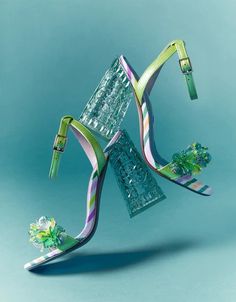 QUINTA GREEN MULTI Block Heel Sandal | Women's Heels – Betsey Johnson Club Vibes, Funky Heels, Hoco Inspo, Food Courts, Statement Heels, Fun Shoes, Beaded Embellishments, Shoes Aesthetic, Beaded Shoes