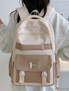 Bird in Bag - Cute Style Backpack for Teenage Girls Trendy Beige Backpack For Back To School, Trendy Beige Backpack For Students, Backpack For Teens, Classic Backpack, Home T Shirts, Teenage Girls, Cute Style, Bird In Bag, School Backpacks