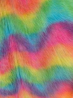 the colorful fur texture is very vibrant