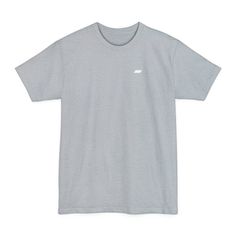 A taller take on the Beefy Tee, the Tall Tee is three inches longer and available in special sizes from LT (Large Tall) to 4XLT. This shirt has a full cut and a generous fit for comfort. Features: Material: 100% Cotton Fit: Roomy fit Neck: Crew Neck Classic Gray Tops For Streetwear, Gray Classic Relaxed Fit Tops, Gray Relaxed Fit Simple T-shirt, Basic Gray Shirt For Streetwear, Casual Heather Grey Crew Neck Shirt, Heather Grey Short Sleeve Casual Shirt, Sporty Relaxed Fit Shirt In A Specific Color, Casual Heather Grey Short Sleeve Shirt, Sporty Relaxed Fit Shirt