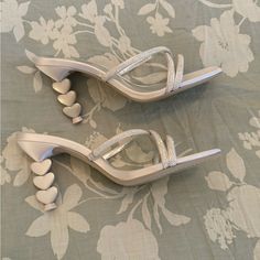 Sophia Webster Aphrodite Mid Mule 85mm Heart Heels Size 38. Color Is Ivory Pearl. Nwt. Bought For Wedding Rehearsal Dinner But Never Worn. From The Wifey For Lifey Line. Sophia Webster Shoes, Sophia Webster, Wedding Rehearsal Dinner, Ivory Pearl, Wedding Rehearsal, Mule Clogs, Aphrodite, Mules Shoes, Women Shoes