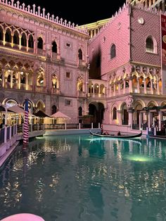 a gondola in the middle of a large building