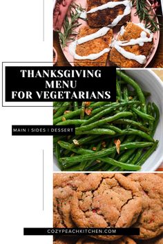 Check out over 30 easy and wholesome recipes that are all vegetarian. This is a Thanksgiving menu for vegetarians that are going to tickle your tastebuds and be fit for a crowd or just your family. Learn how easy it is to whip up these recipes. Vegetarian Snacks Easy, Food Casseroles, Vegetarian Thanksgiving Recipes, Easy Vegetable Side Dishes, Easy Vegetarian Lunch, Vegetarian Thanksgiving