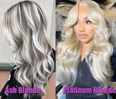 Ash Blonde Vs Platinum Blonde, What's The Difference? – Cynosure Hair Blonde Shades, Hair Bundle Deals, Popular Hair, Curly Hair Types, Ash Blonde Hair, Mixed Hair, Cool Blonde, Red Wigs