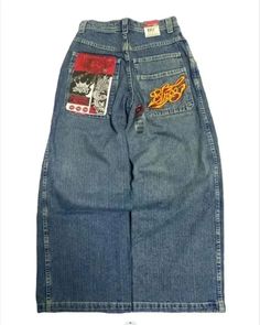 Shipping: Worldwide Express Shipping AvailableDelivery time: 7-15Days Fast ShippingReturns: Fast refund, 100% Money Back Guarantee. High Waisted Baggy Jeans, Jnco Jeans, Hip Hop Jeans, Mode Hippie, Y2k Jeans, Denim Decor, Denim Pants Mens, Jeans Y2k, Jean Vintage