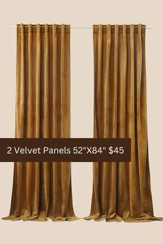 gold velvet floor to ceiling curtains Gold Velvet Curtains, Living Room Gold, Tab Design, French Country Modern, Drapery Designs, Gold Curtains, Decoration For Living Room, Velvet Curtains, Gold Velvet