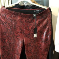 Red And Black Snake Print. Nwt Size 30 Red And Black Snake, Leather Jeggings, Glitter Leggings, Cheetah Print Leggings, Snakeskin Leggings, Vegan Leather Leggings, Brown Leggings, Olive Green Pants, Black Faux Leather Leggings