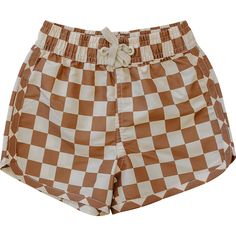 Rust Checkered Swim Shorts Swim 2024, Baby Swimwear, Toddler Accessories, Plus Size Swim, Baby Bottoms, Baby Swimming, Romper With Skirt, Newborn Outfits, Swimwear Collection