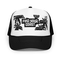 🌞🧢 Foam Trucker Hat: Coastal Style! 🧢🌞 Stand Out, Coast In Ready to make waves? Our Foam Trucker Hat is your ticket to coastal cool. Whether you’re beachcombing, boardwalk strolling, or simply soaking up the sun, this hat has you covered. Here’s why it’s a must-have: 🏄‍♂️ Premium Look & Feel: Crafted from high-quality polyester and foam, it guarantees style that’s as refreshing as a sea breeze. 🌺 Adjustable Snap: Customize the fit for all-day comfort—whether you’re chasing seagulls or chas Black Summer Sun Hat For Outdoor Activities, Black Hats For Summer Outdoor Activities, Black Hat For Summer Outdoor Activities, Black Summer Hats For Outdoor Activities, Outdoor Baseball Cap For Beach Season, Beach Season Trucker Hat For Travel, Black 5-panel Trucker Hat For Beach, Summer Trucker Hat For Beach Travel, Casual Black Beach Hats