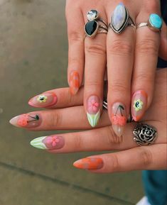 2023 Nails, Bright Summer Nails, Happy Nails, Nail Photos, Bright Nails, Dream Nails, Fire Nails