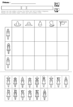 a worksheet with pictures to help students learn how to make hats