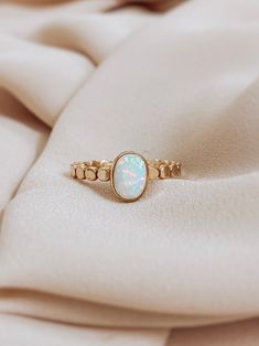 Rectangle Opal Ring, Stackable Opal Promise Ring, Opal Rings With Gemstone Accents, Handmade Opal Promise Ring, Adjustable Opal Crystal Ring, Oval Shape, Adjustable Opal Oval Crystal Ring, Adjustable Oval Opal Crystal Ring, Handmade Opal Ring For Wedding, Dainty Handmade Oval Opal Ring