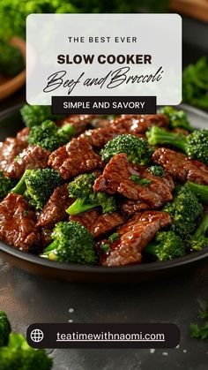 the best ever slow cooker beef and broccoli simple and savory