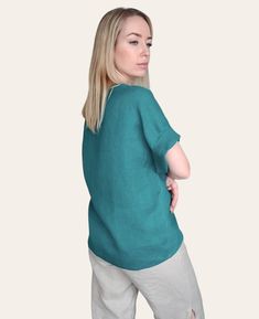 Linen Blouse, Linen Wrap Top, Plus Size Linen Top, Short Sleeve V Neck Blouse, Casual Shirt for Women - Etsy Oversized V-neck Shirt For Summer, Chic Linen V-neck Top, Casual Green Wrap Top, Beach Linen V-neck Blouse, Oversized Linen V-neck Top, Oversized Casual Wrap Top, Relaxed Linen V-neck Blouse, Oversized Linen V-neck Tunic, V-neck Linen Blouse For Summer