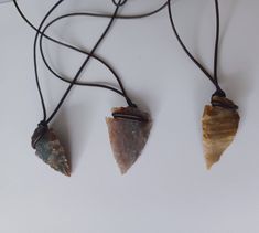 Adjustable dark brown leather cord arrowhead necklace. Colors may very, chosen at random. Adjustable Arrowhead Necklace Gift, Brown Arrowhead Necklace For Gift, Bohemian Brown Arrowhead Necklace, Diy Arrowhead, Olivia Rose, Arrowhead Necklace, Happy Women, Adjustable Necklace, Dark Brown Leather