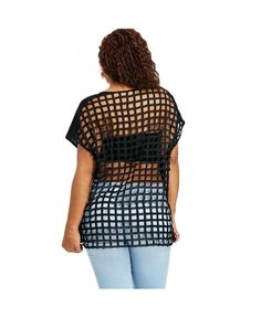 Buy Plus Size Batwing Sleeve Lattice Cut T-shirt - Black - 3Y56193615 online, fidn many other Plus Size Women's Clothing Plus Size Tips, Spandex Shirts, Cut T Shirt, Fashion Plus Size, Womens Tops Summer, Trendy Plus Size Clothing, Cut Tshirt, Plus Size Womens Clothing, Fashion Seasons