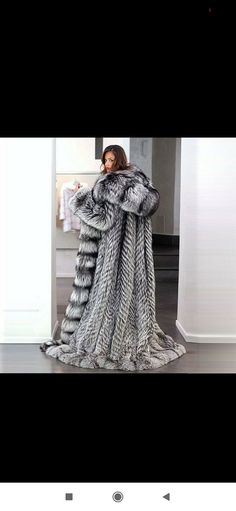 Silver fox Luxury Long Outerwear, Luxury Long Sleeve Winter Fur Coat, Luxury Long Sleeve Fur Coat For Winter, Luxury Long Winter Outerwear, Long Winter Fur Coat With Faux Fur Trim, Luxury Hooded Winter Fur Coat, Luxury Hooded Fur Coat For Winter, Silver Fox Fur Coat, Fox Hoodie