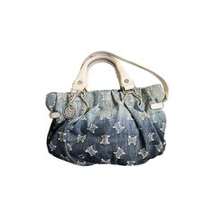 Celine Macadam Denim Handbag Blue Height 250mm Width 340mm Depth 100mm Celine Luggage Micro, Blue Gradation, Denim Handbag, Celine Shoulder Bag, Turquoise Lace, Brown Leather Satchel, Denim Handbags, Celine Handbags, Black Leather Satchel