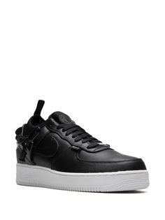 Nike x Undercover Air Force 1 low-top Sneakers - Farfetch Functional Low-top Custom Sneakers For Streetwear, Modern Lace-up Sneakers For Streetwear, Nike Air Force 1 Synthetic Lace-up With Rubber Sole, Nike Custom Functional Sneakers For Streetwear, Functional Nike Custom Sneakers For Streetwear, Custom Lace-up Synthetic Sneakers For Streetwear, Leather Custom Sneakers For Streetwear, Nike Air Force 1 Mid-top Leather With Boost Midsole, Sporty Leather Custom Sneakers With Logo Patch