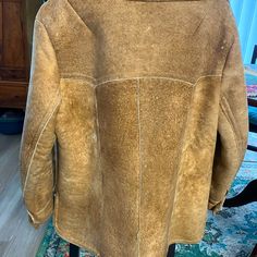 This Coat Is A Sheepskin Leather Coat With Sheared Sheepskin Lining. Excellent Condition, Barely Worn, No Rips, Tears Or Stains. Excellent For The Fall And Winter. Made In Portland Oregon. Fits Small To A Small Medium. Classic Shearling Long Sleeve Outerwear, Fitted Long Sleeve Shearling Fur Coat, Classic Sheepskin Long Sleeve Outerwear, Classic Sheepskin Outerwear With Long Sleeves, Classic Long Sleeve Sheepskin Outerwear, Fitted Sheepskin Long Coat, Fitted Long Sheepskin Coat, Vintage Leather Fur Coat, Oregon Fits