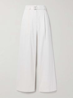 White Linen Pants Women, Cotton Linen Trousers, White Linen Pants, Wide Leg Linen Pants, Linen Pants Women, Swimsuit Dress, Wide Legs, Linen Women, Proenza Schouler