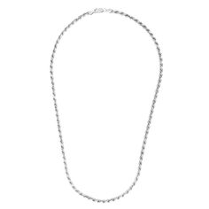 Get on trend in the stunning shiny rope chain! Wear it alone as a statement or layer it with your favorite necklaces. ✔ Non Tarnish ✔ Hypoallergenic ✔ Water Resistant ✔ Quality Guarenteed MATERIAL: stainless steel COLOR: silver Royal Chain, Silver Rope Chain, Rope Chain Necklace, Rope Necklace, Timeless Jewelry, Fine Jewelry Collection, Silver Man, Rope Chain, Cut Design